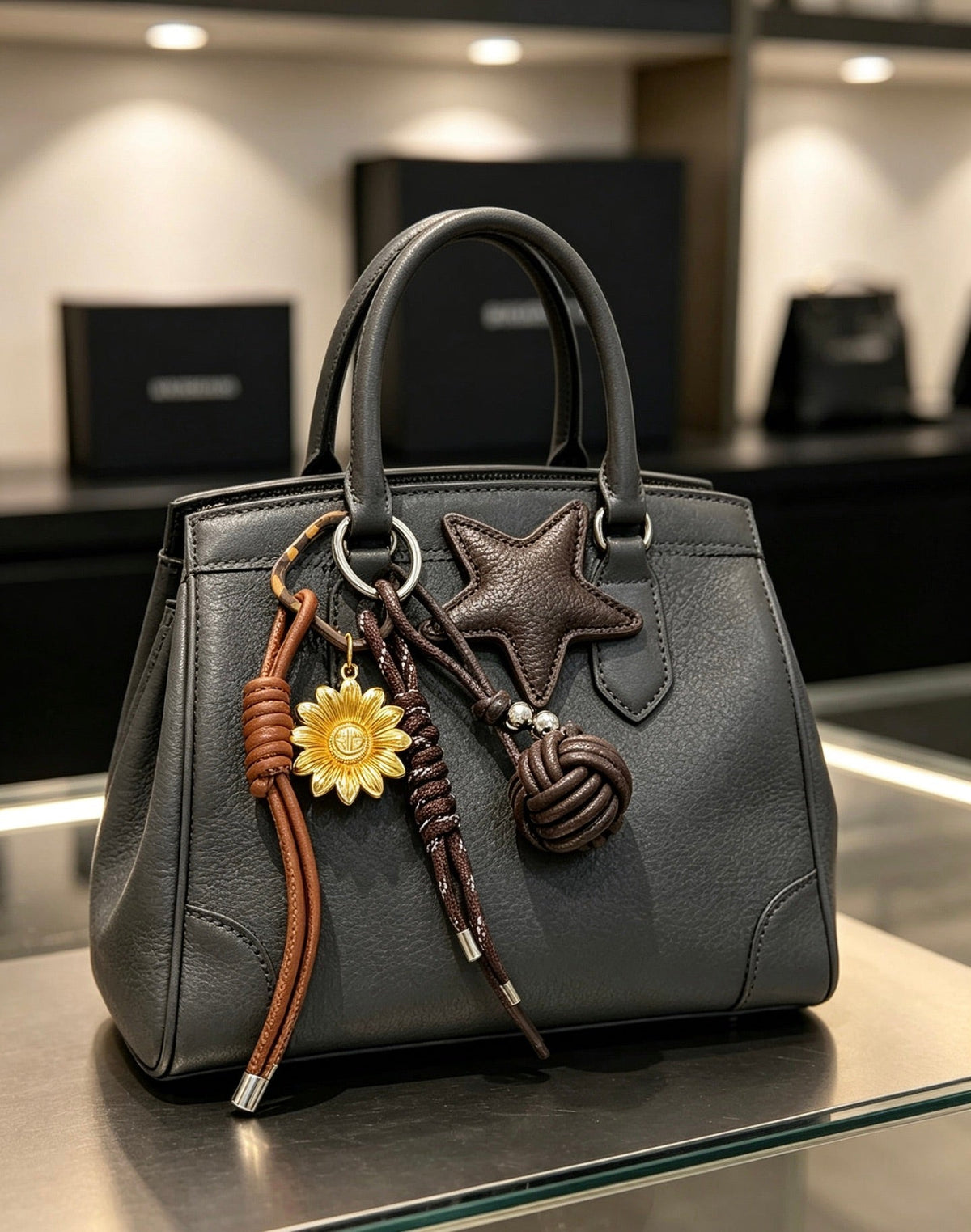 Balenciaga Star Leather Charm