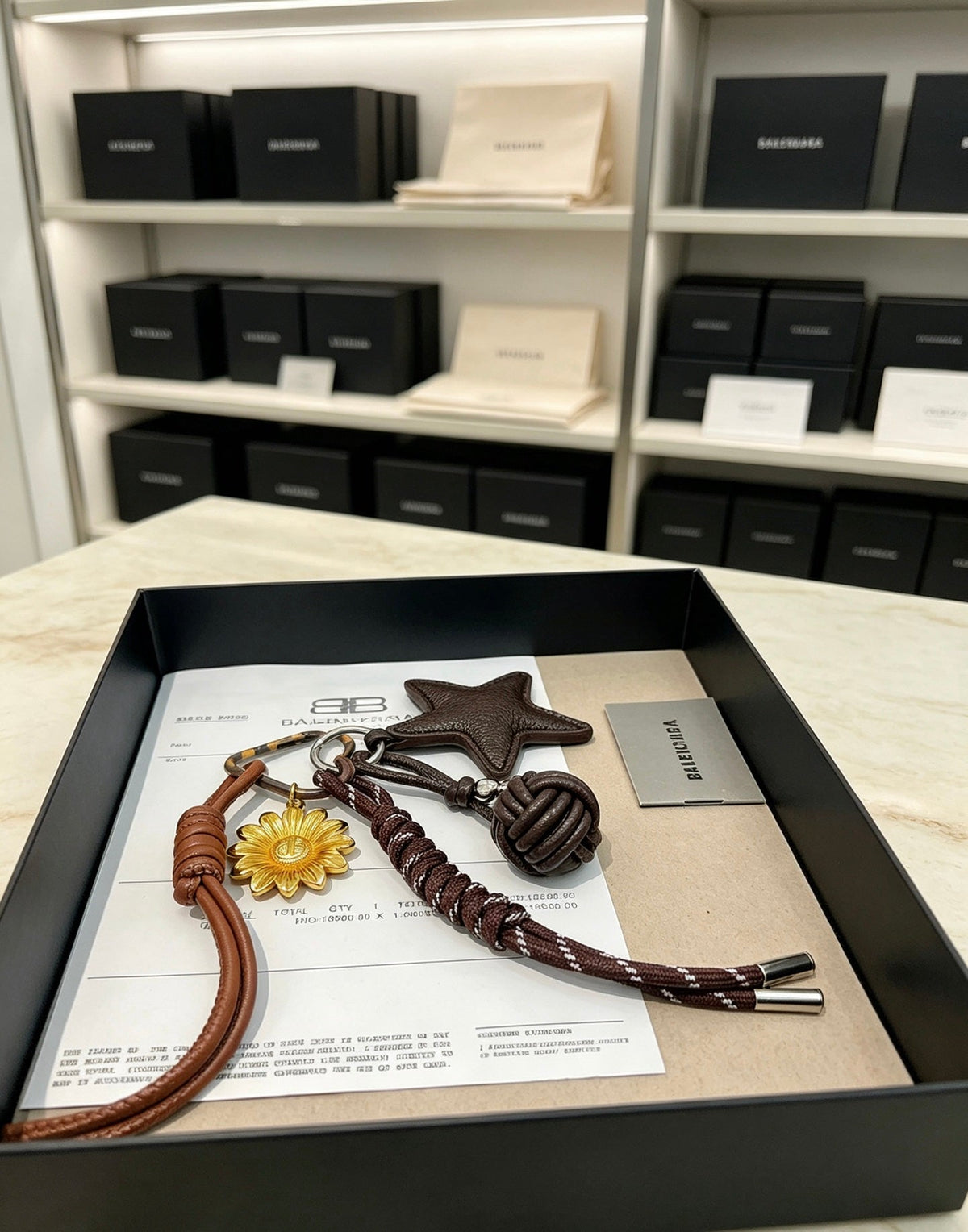 Balenciaga Star Leather Charm