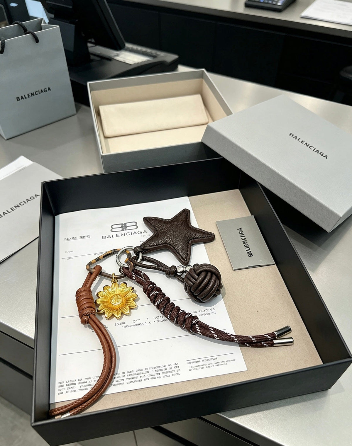 Balenciaga Star Leather Charm