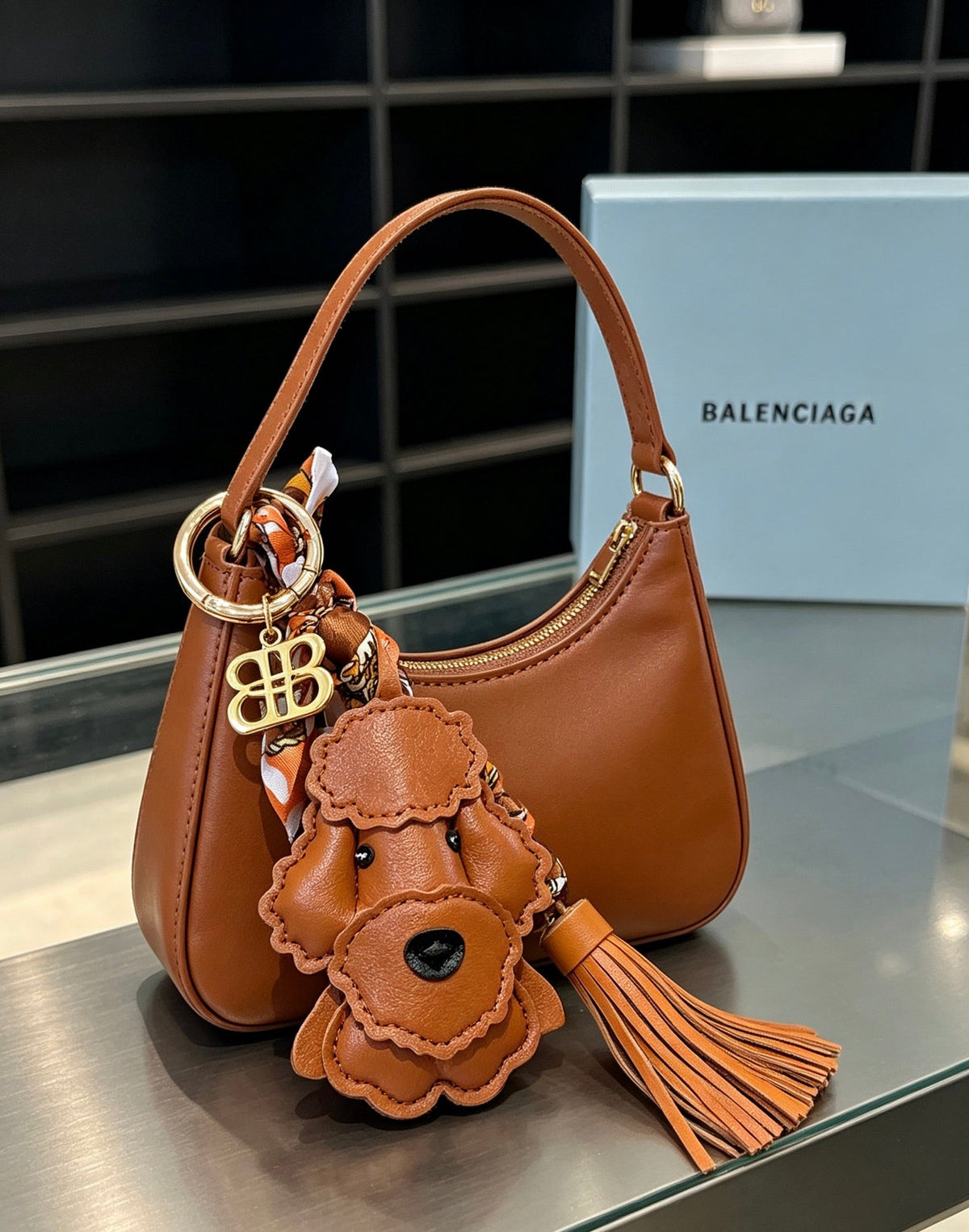Balenciaga Brown Poodle Charm