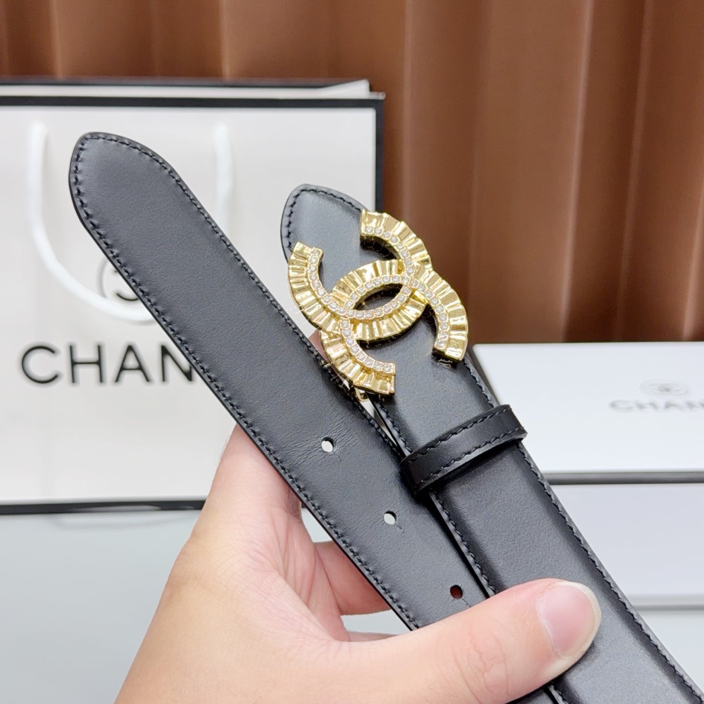 Chanel 2026 Double C Buckle Belt 30m Cowhide