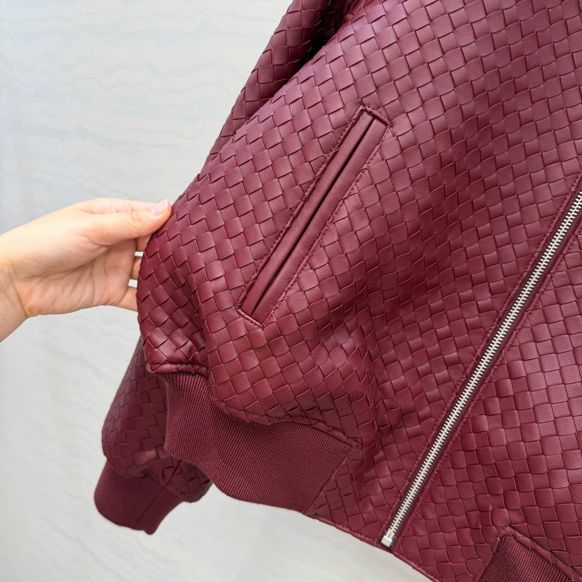 Bottega Veneta 2026 Intrecciato Jacket Leather 399858