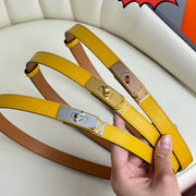 HM Kelly Belt 18mm Dark Yellow Epsom Leather