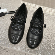 mary janes black lambskin