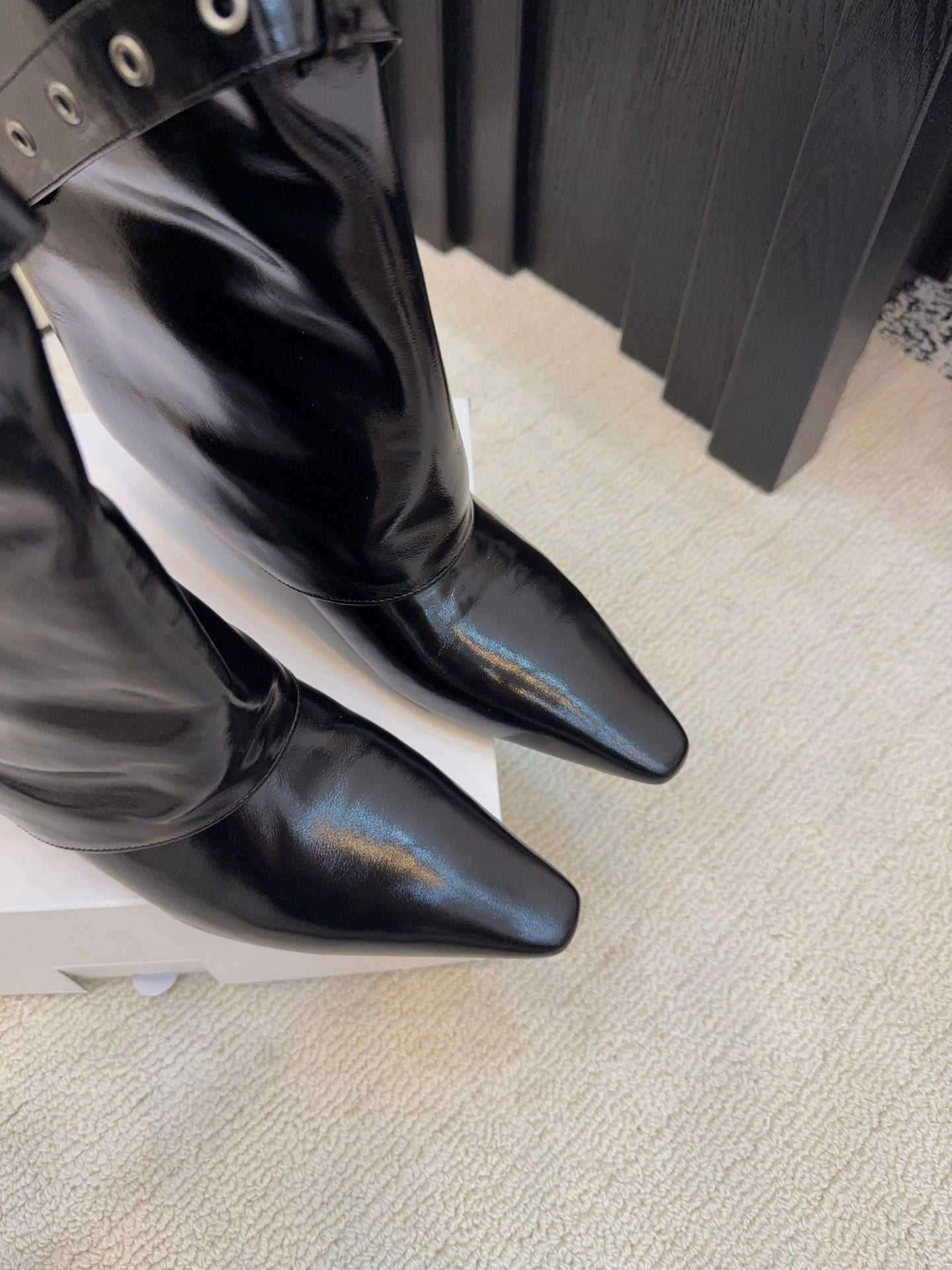 CC 26 Ankle Boot With Buckle Black Cowhide 589113