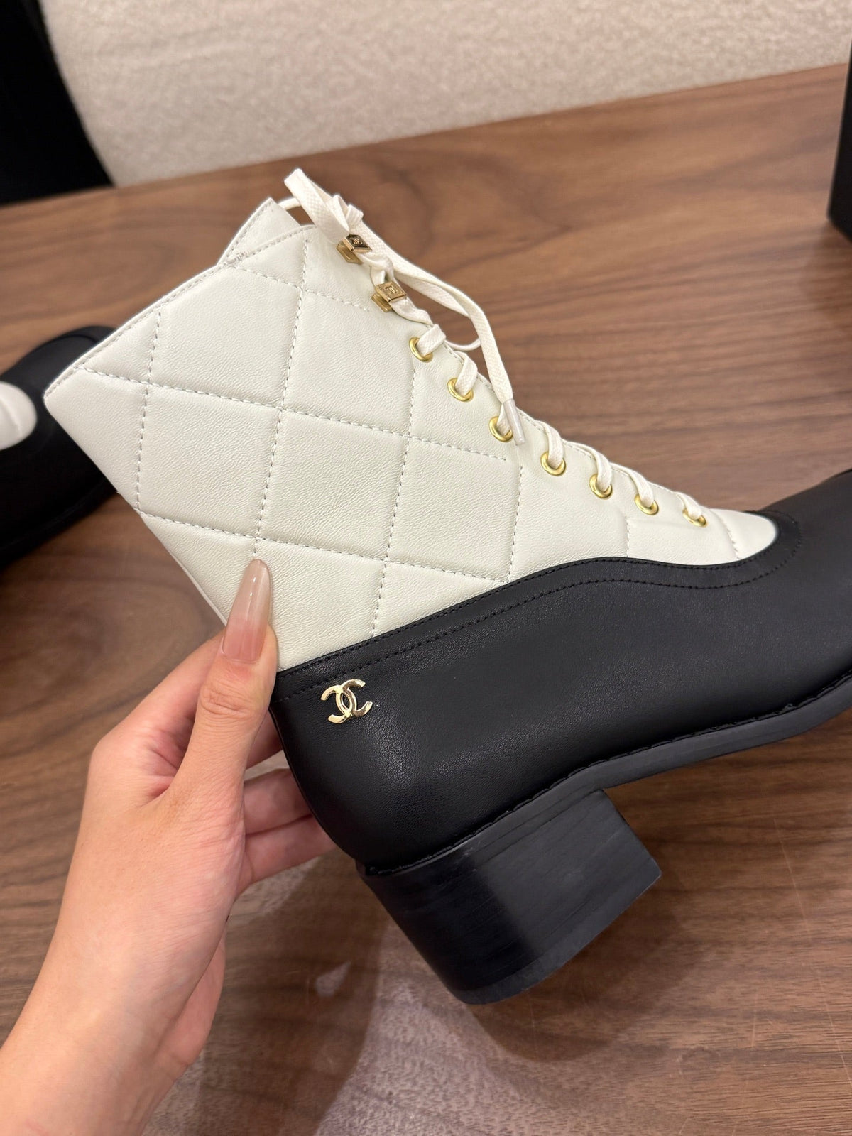 Chanel 2026 Square Toe Ankle Boots Leather 122444