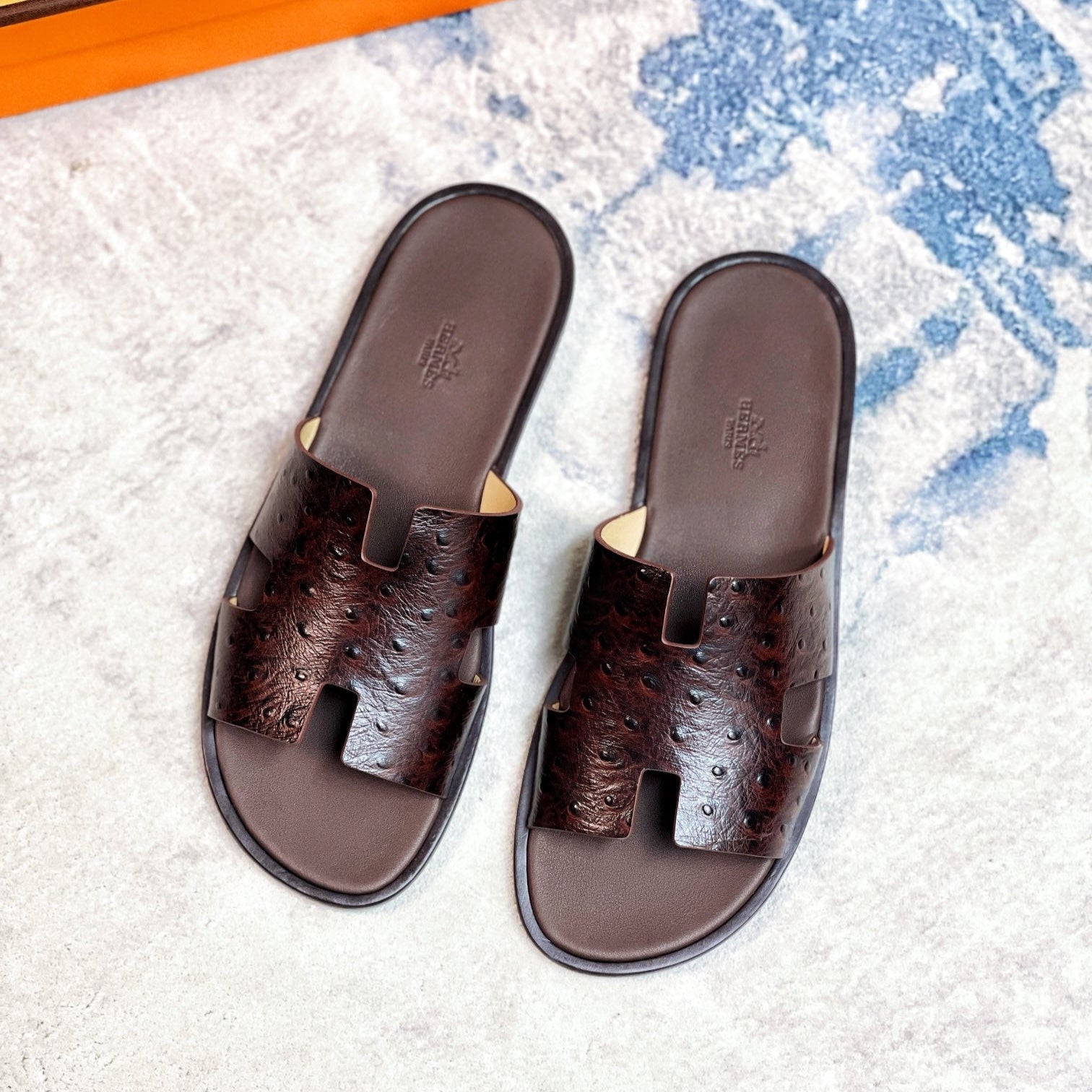 HM Men's Izmir Slide Brown Cowhide 231085