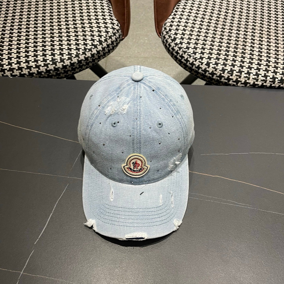 Moncler Denim Baseball Cap Hat 512537