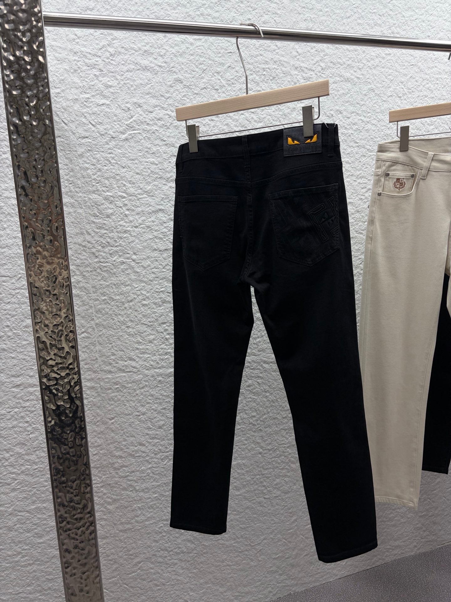 Fendi 2026 Men's Jeans Black Denim 738166