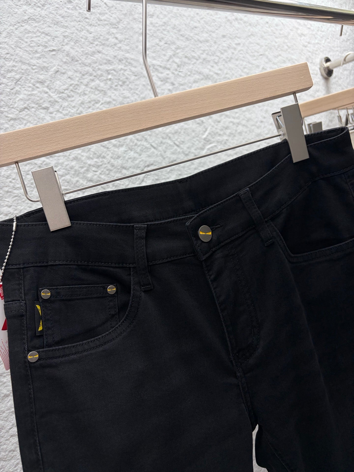 Fendi 2026 Men's Jeans Black Denim 738166