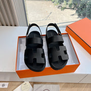 HM 25 Genius Sandal Black Calfskin