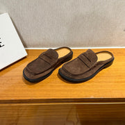 Loewe Campo Mule Dark Brown Slide Suede