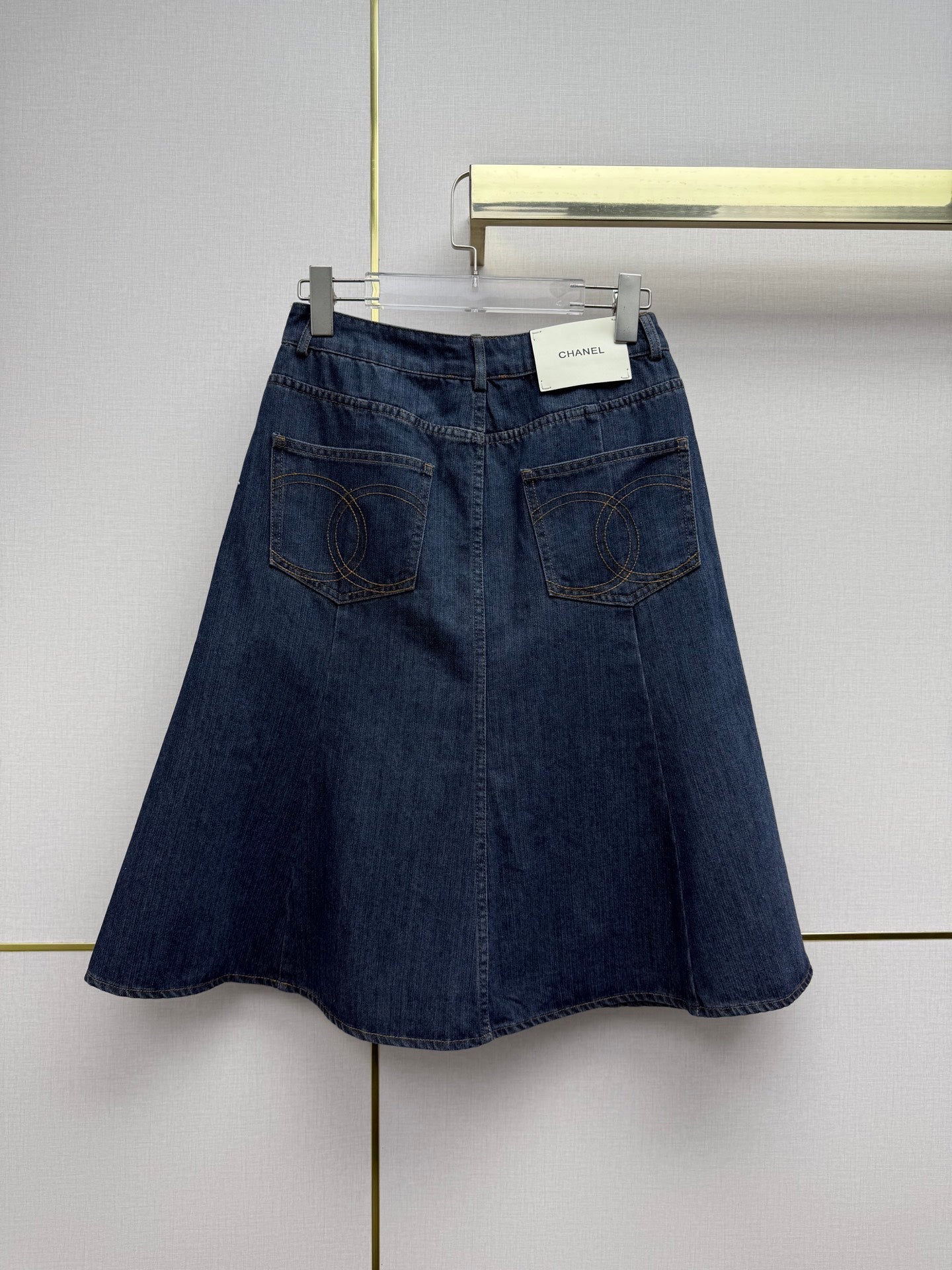 Chanel 2026 Denim Skirt Blue Cotton 771511