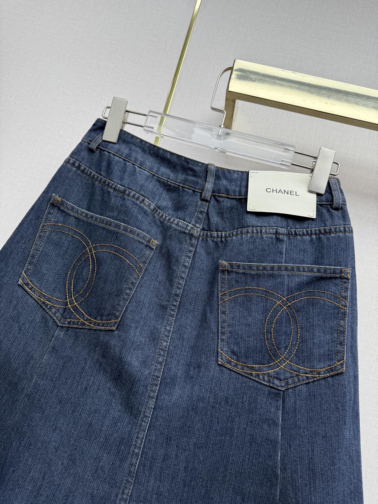 Chanel 2026 Denim Skirt Blue Cotton 771511