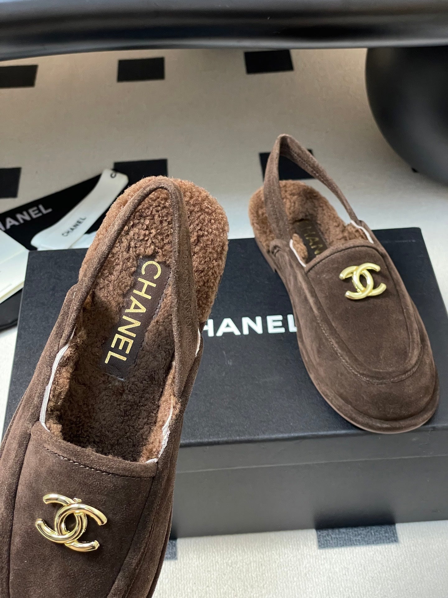 Chanel 2026 Loafer Suede Lambskin Fur 356382