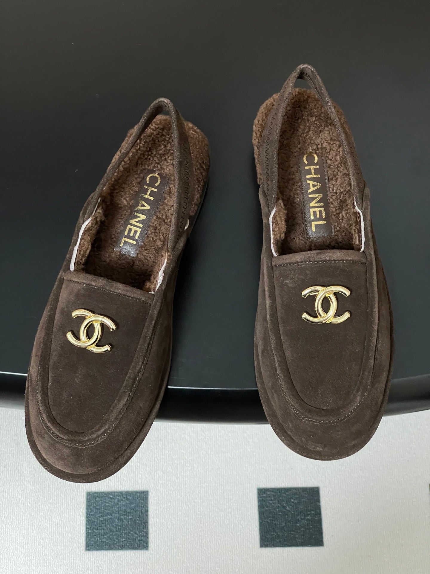 Chanel 2026 Loafer Suede Lambskin Fur 356382
