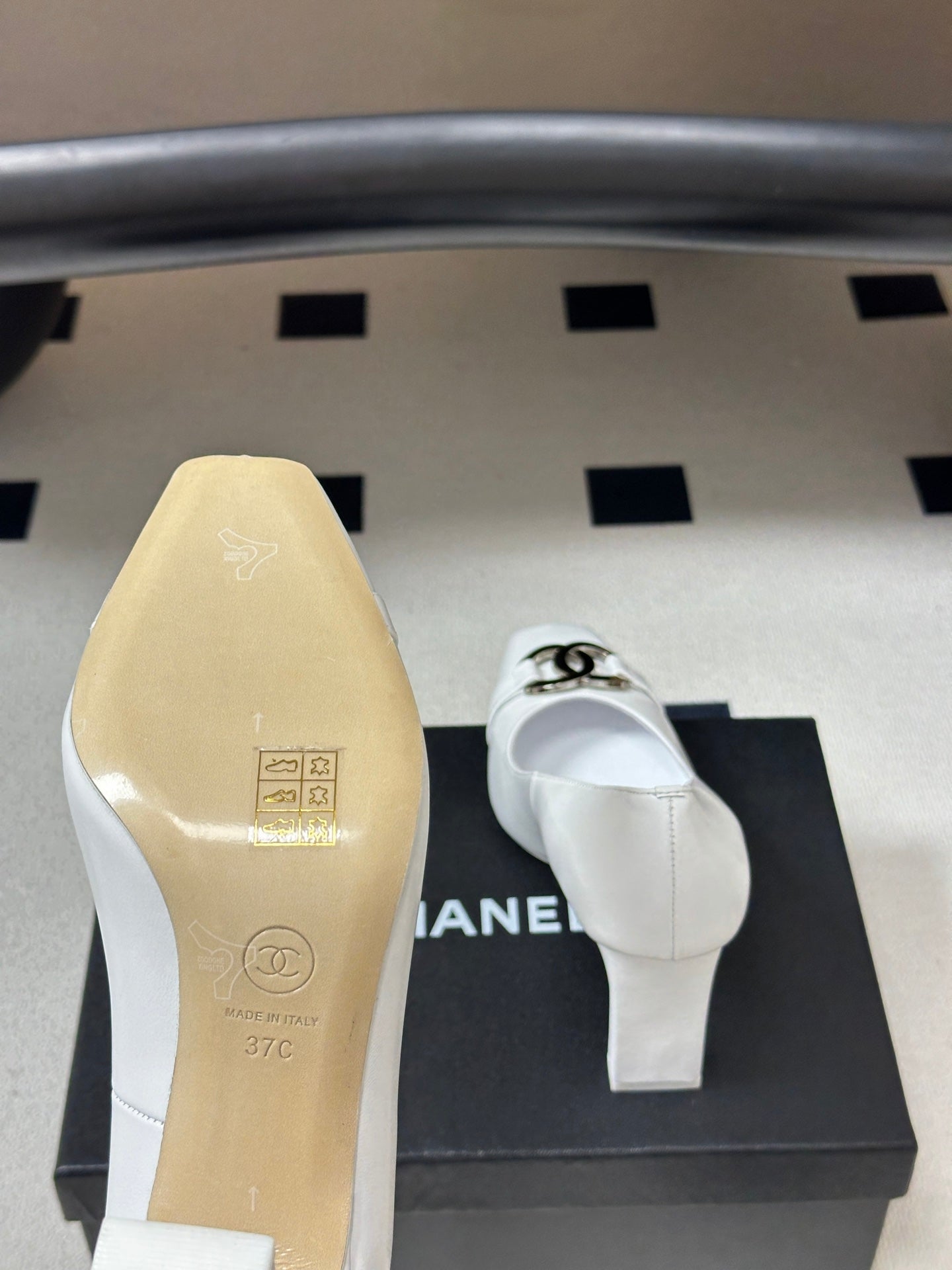 Chanel 2026 Chunky High Heels Leather Sheepskin 834665