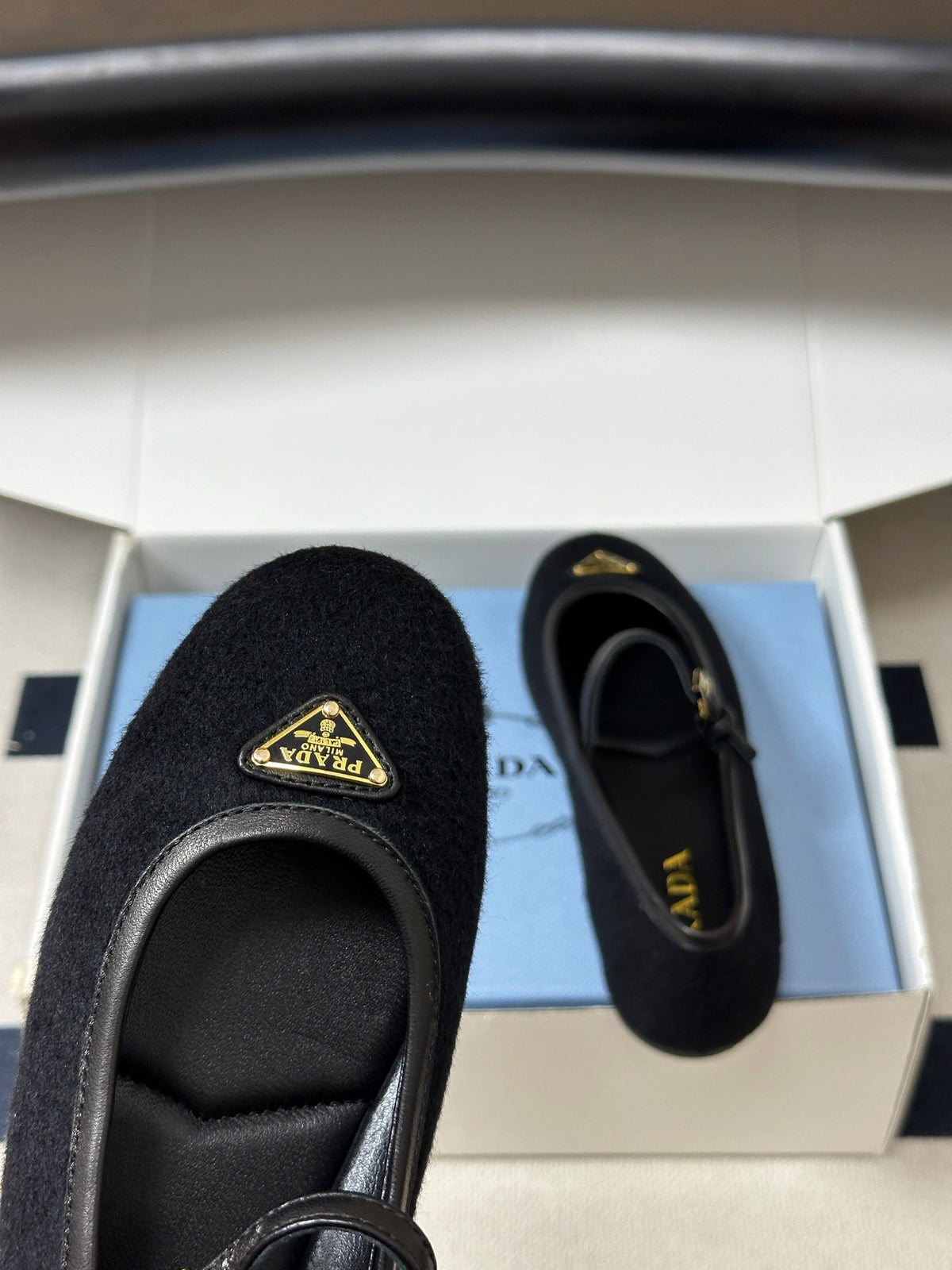 Prada 2026 Chevron Ballet Flats Fabric 151267