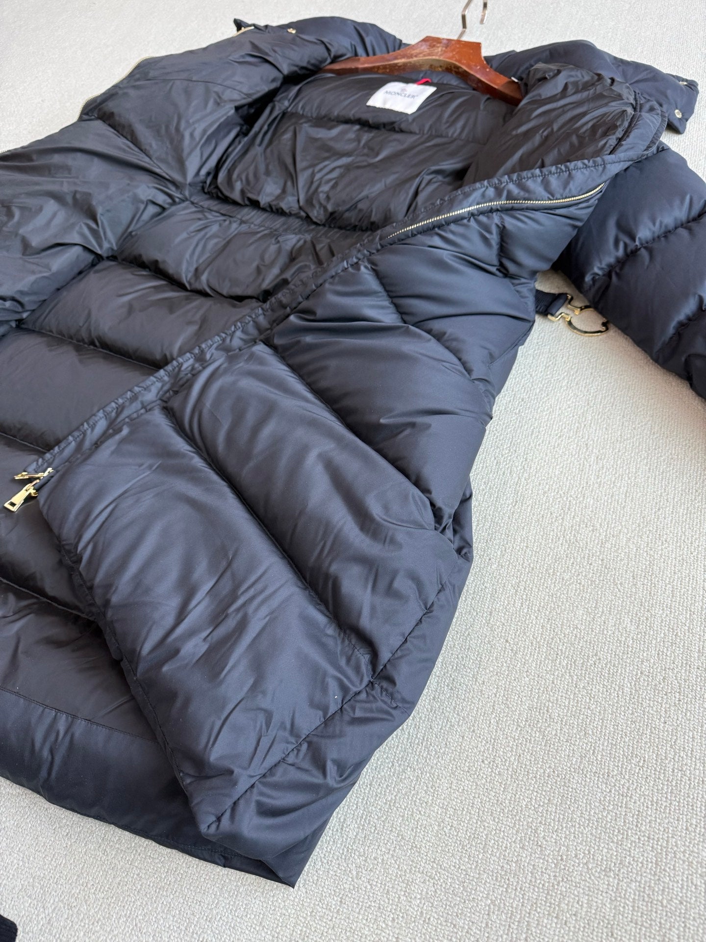 Moncler 2025 Courcelles Jacket Blue Down Polyester