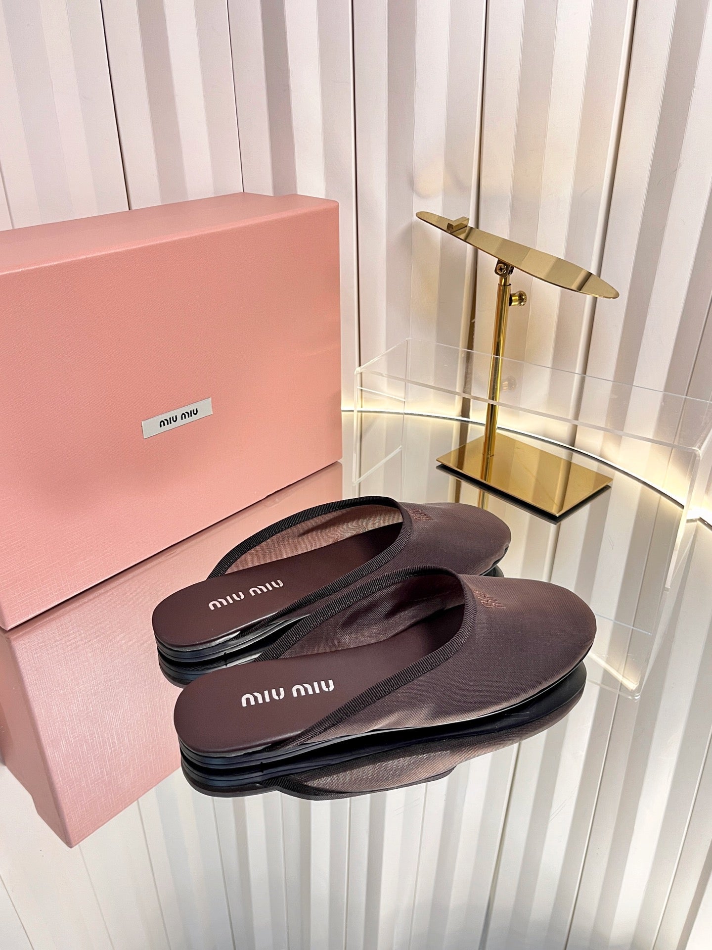 Miu Miu 2026 Flat Mule Mesh 979165