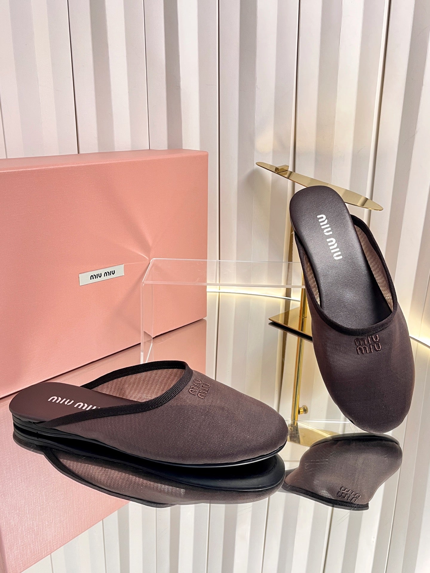 Miu Miu 2026 Flat Mule Mesh 979165