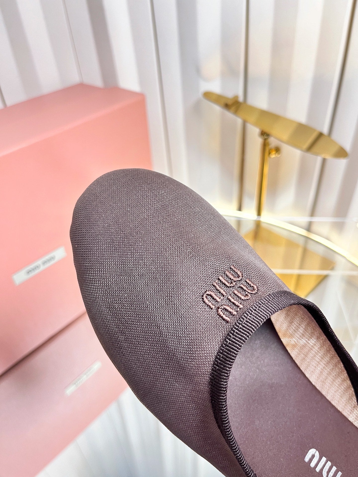 Miu Miu 2026 Flat Mule Mesh 979165