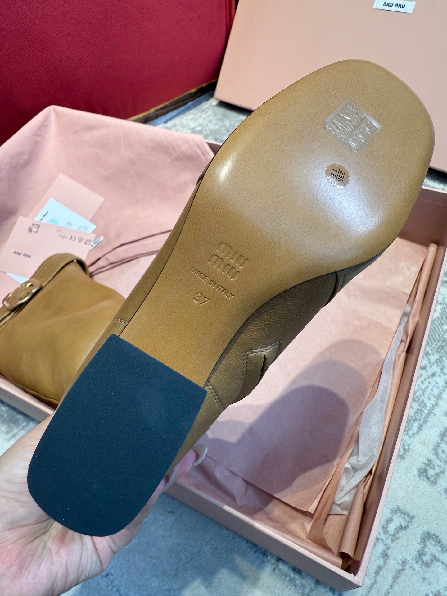 Miu Miu 2026 Boot With Buckle Camel Nappa Leather 621341