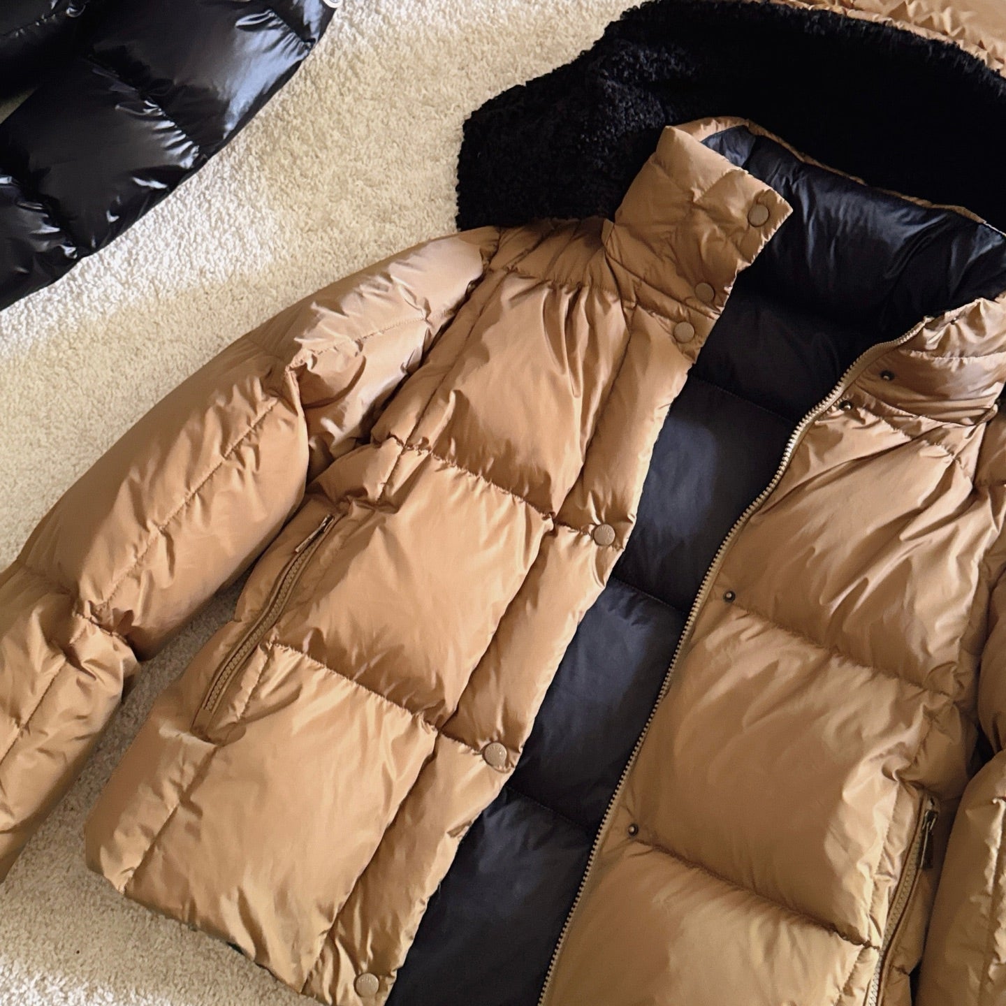 Moncler 2025 Castelnou Jacket Brown Wool Down