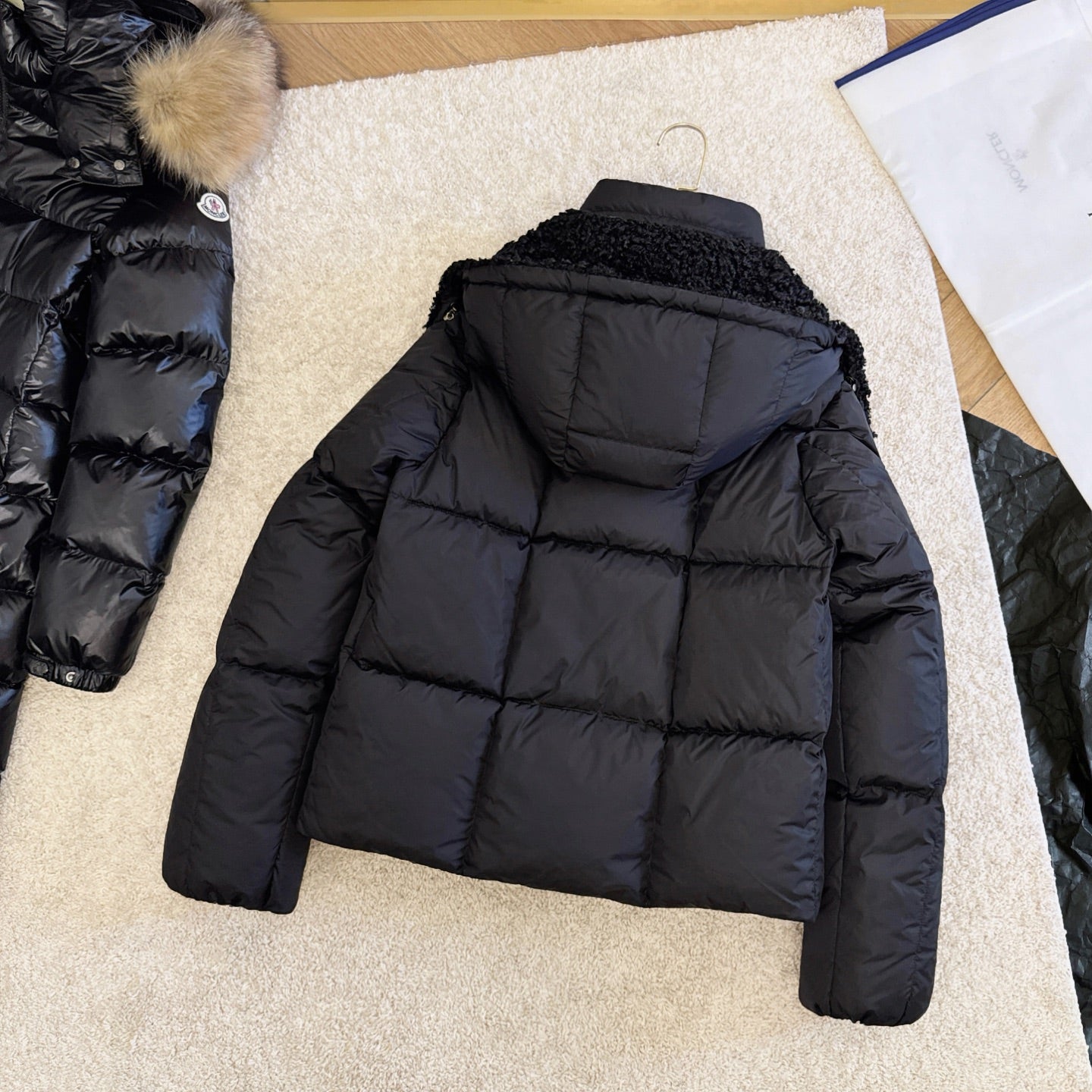 Moncler 2025 Castelnou Jacket Black Wool Down