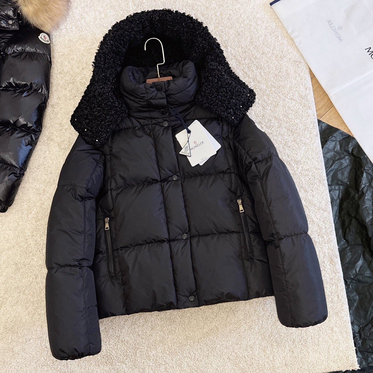 Moncler 2025 Castelnou Jacket Black Wool Down