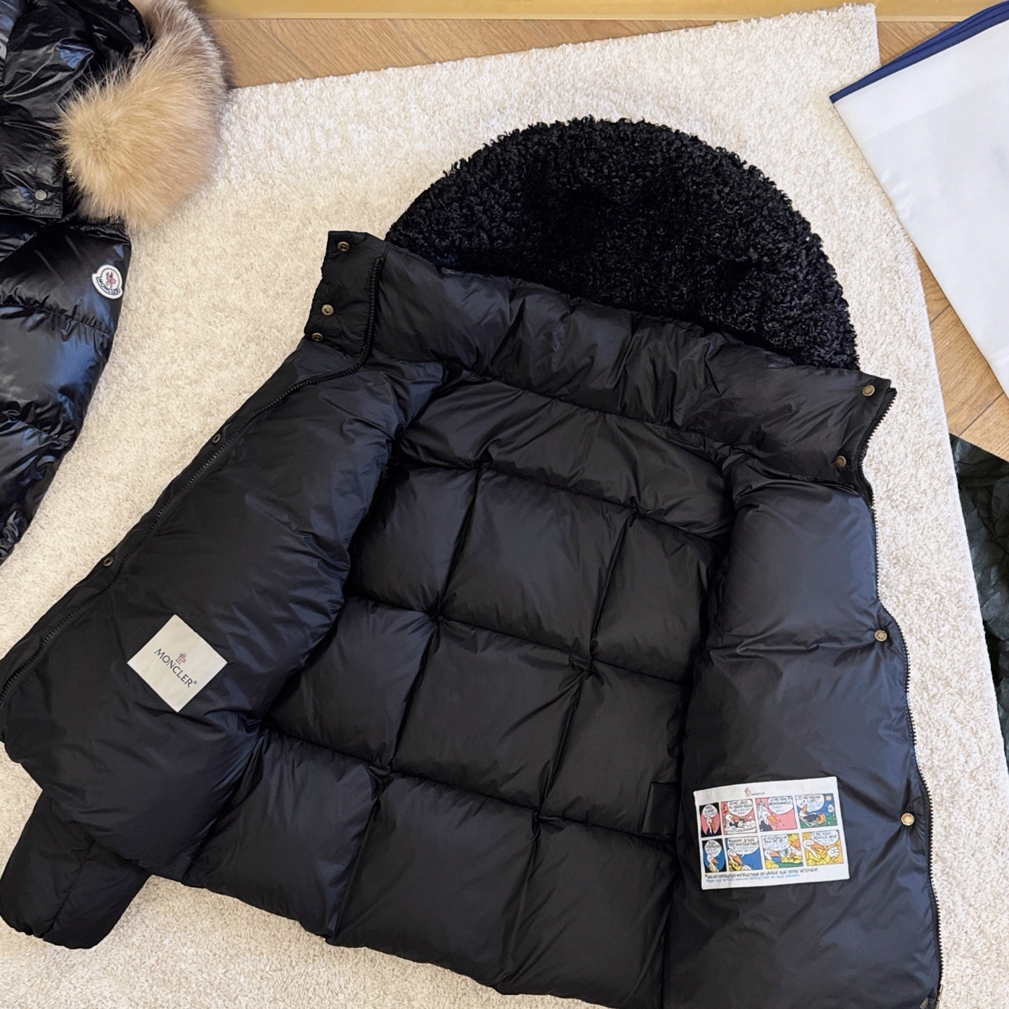 Moncler 2025 Castelnou Jacket Black Wool Down