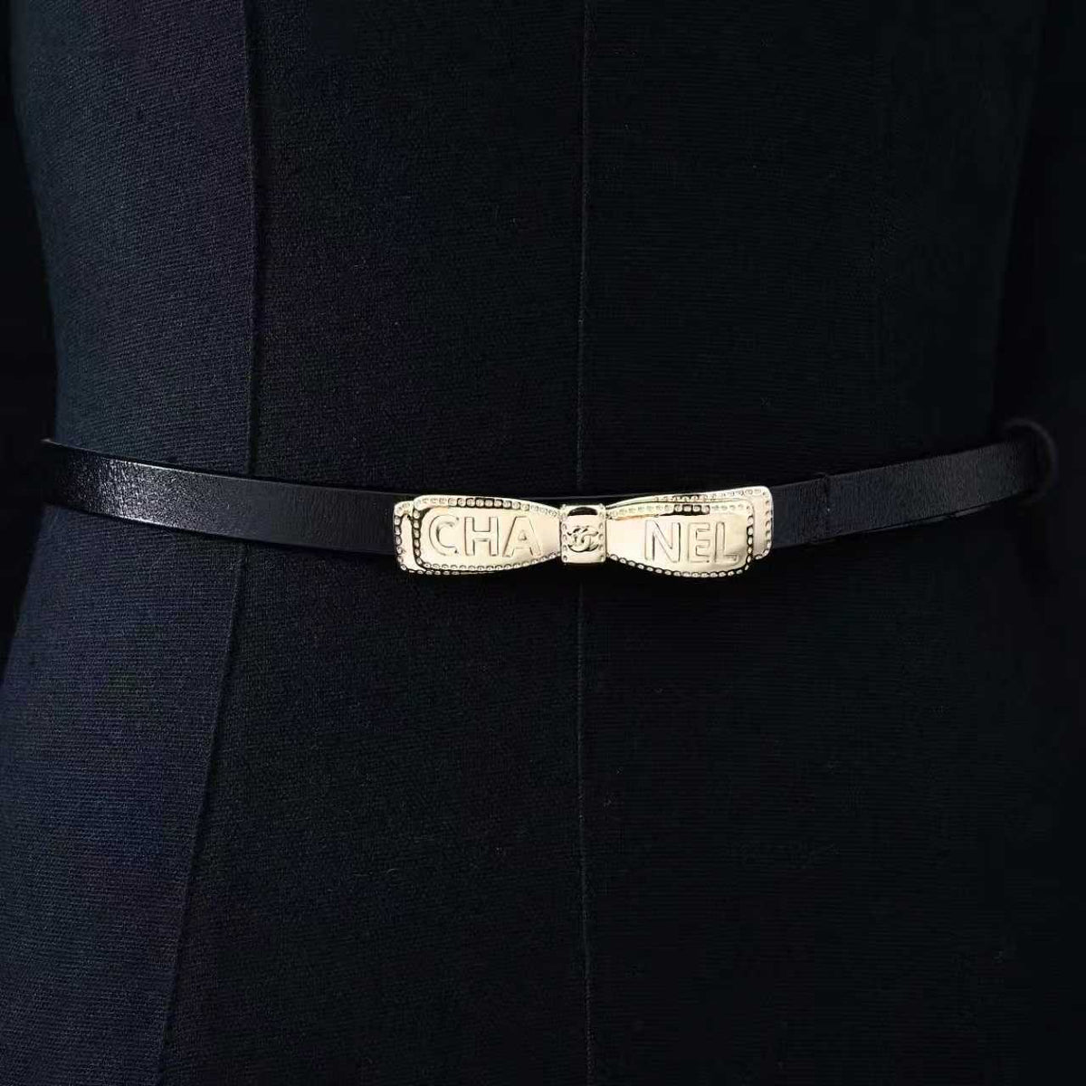 Chanel 2026 Bow Buckle Skinny Belt 15mm 200335