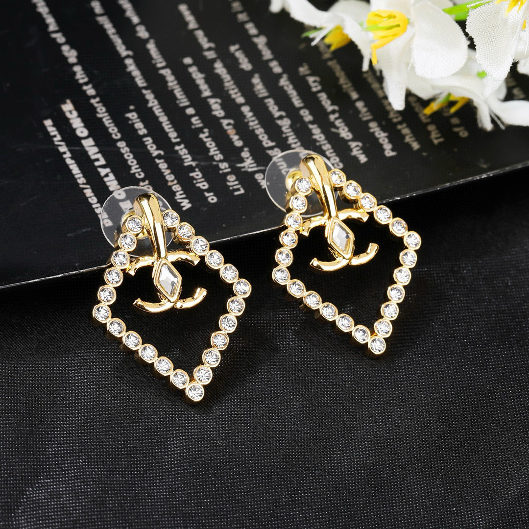 CC Mini Gorgeous Gold Diamond Earring