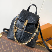 LV Coussin 26cm Backpack Black Gold Leather 252649