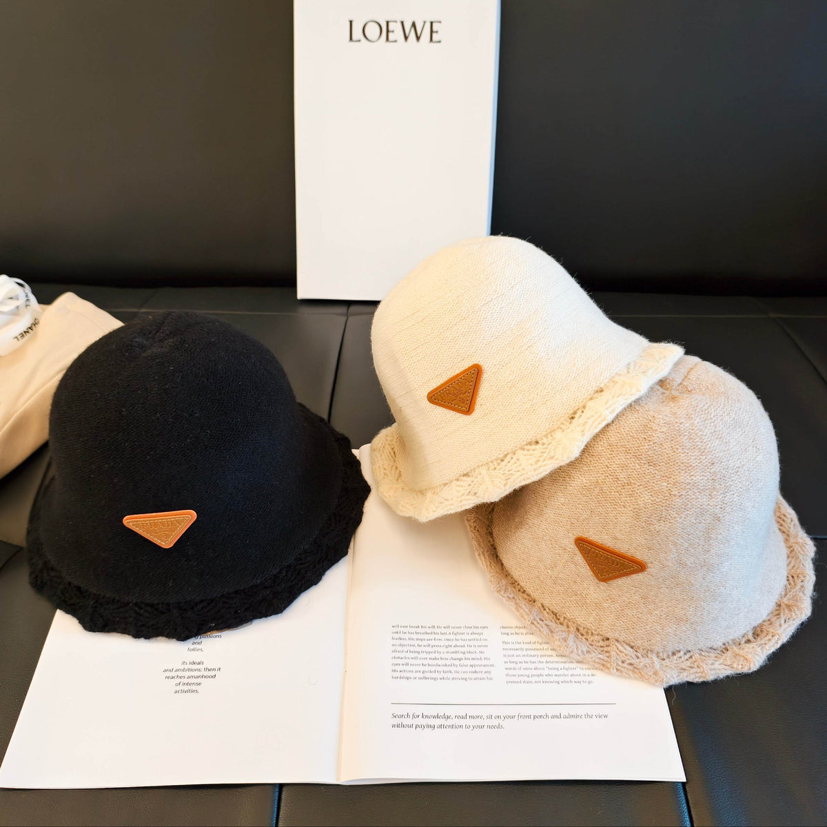 Prada Wool Bucket Hat 454069