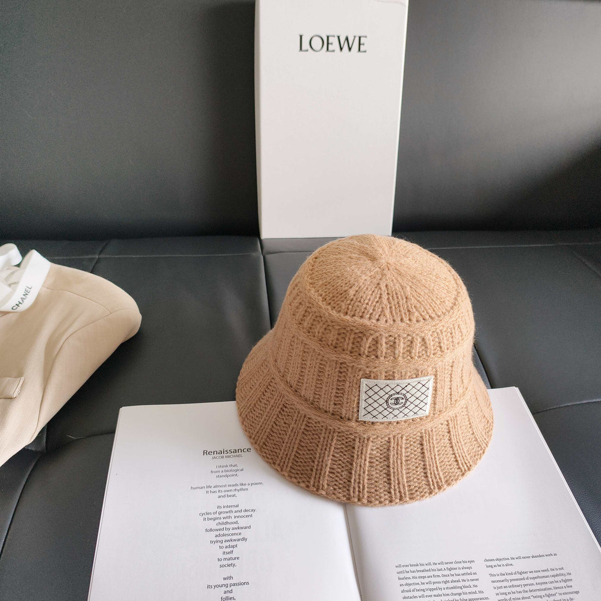 Chanel Knitted Bucket Hat 454077