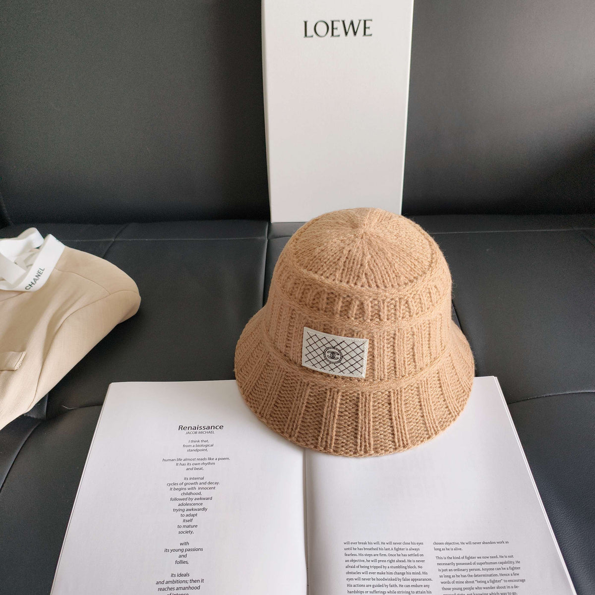 Chanel Knitted Bucket Hat 454077