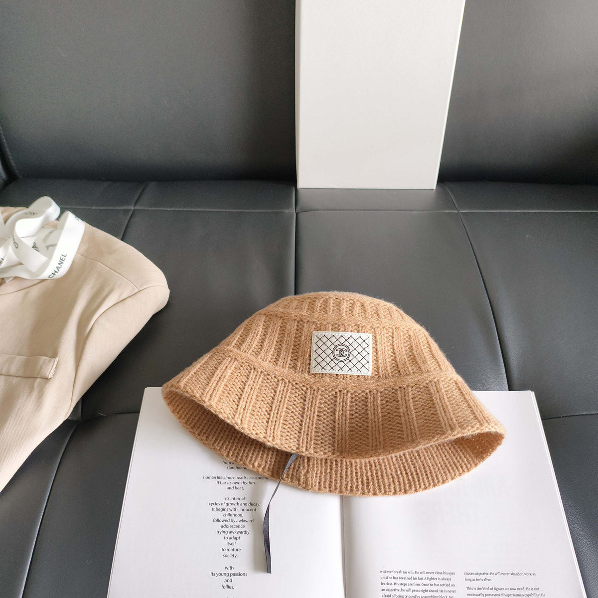 Chanel Knitted Bucket Hat 454077
