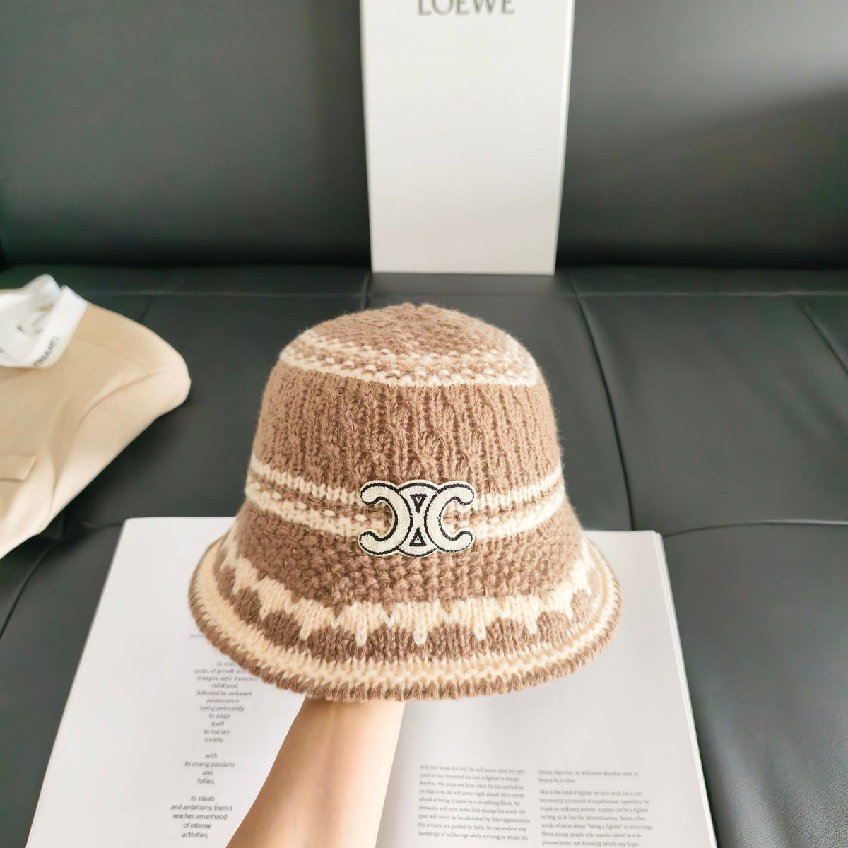 Celine Knitted Bucket Hat 454081