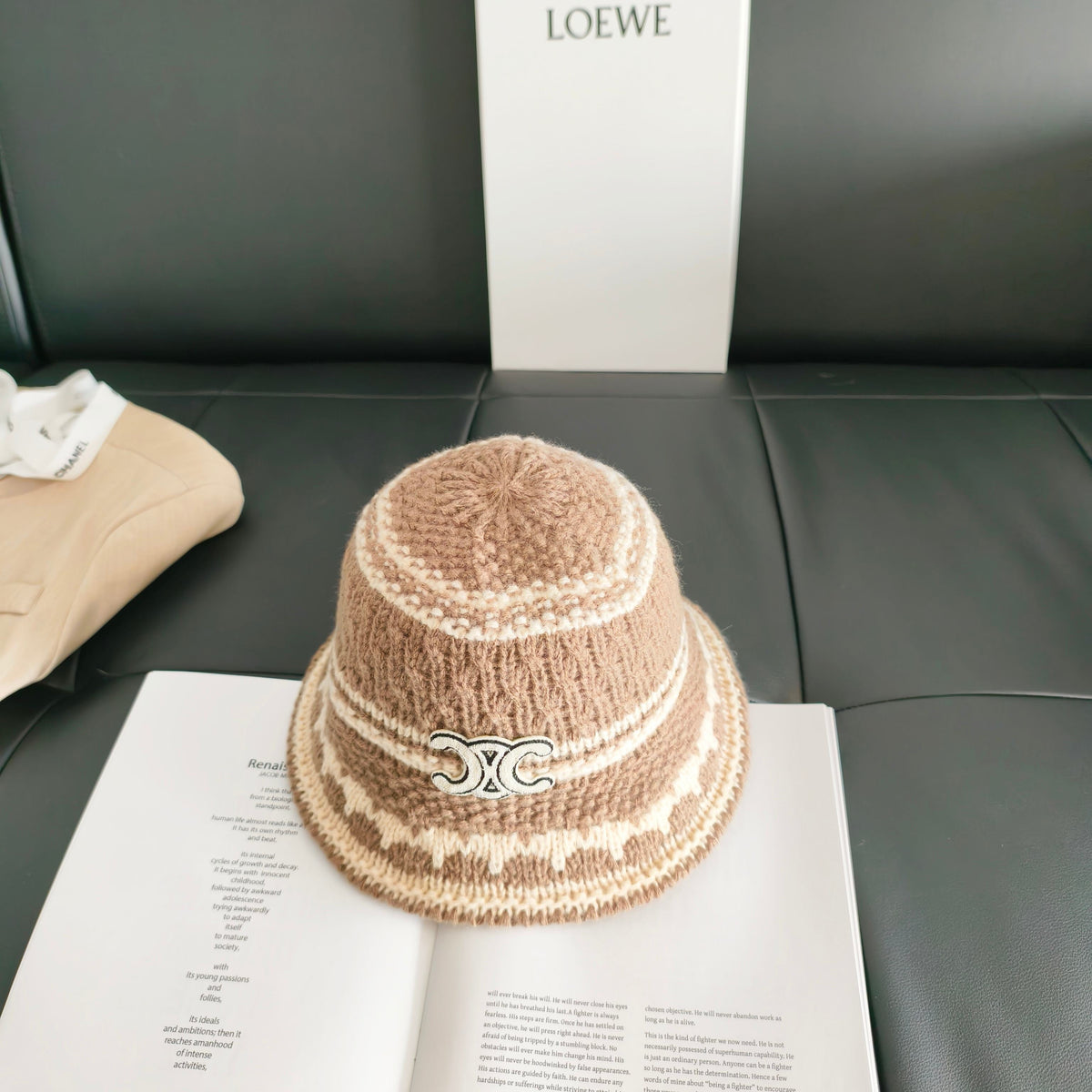Celine Knitted Bucket Hat 454081