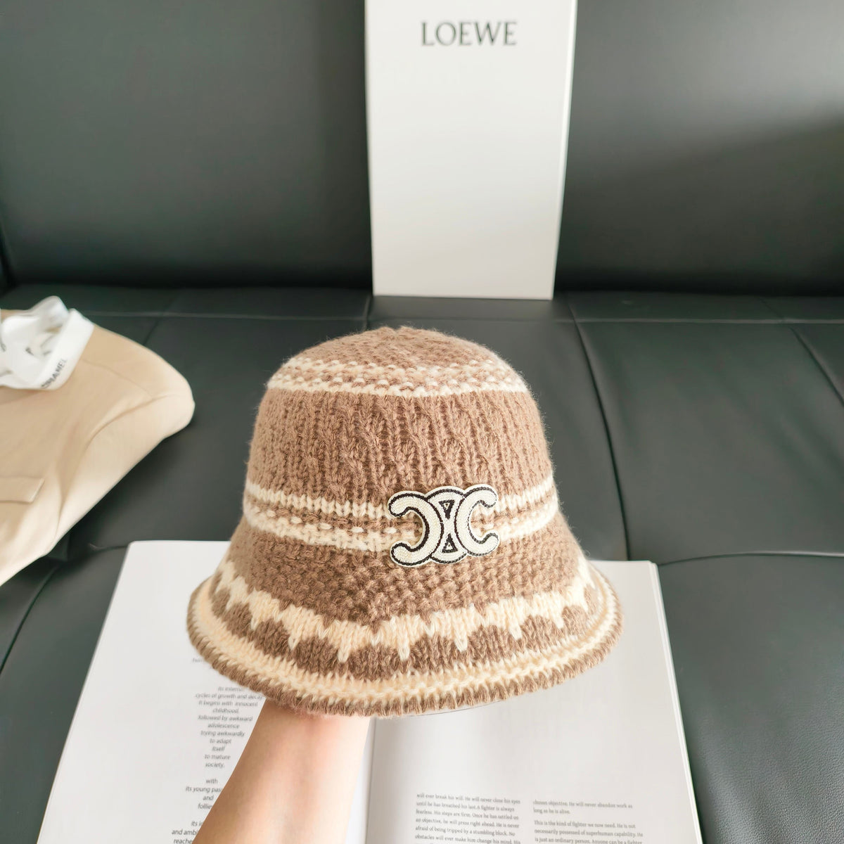 Celine Knitted Bucket Hat 454081
