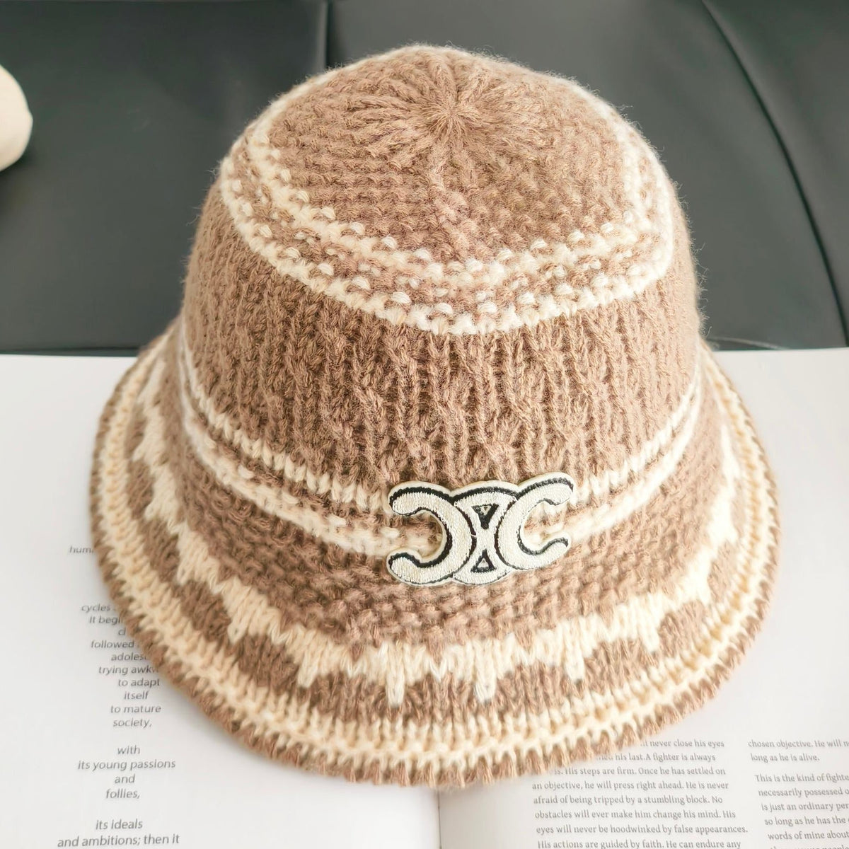 Celine Knitted Bucket Hat 454081