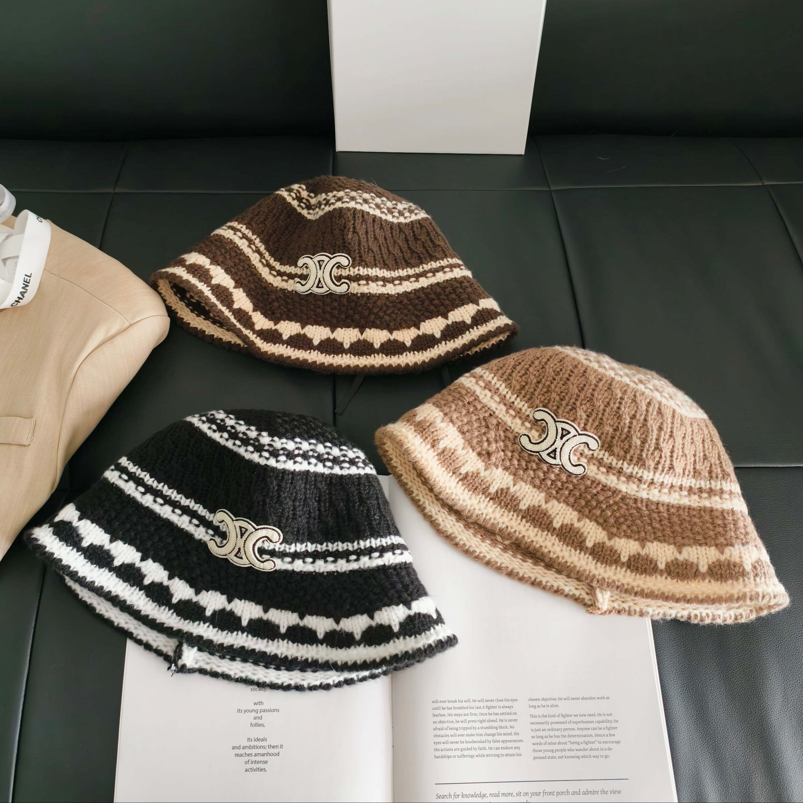 Celine Knitted Bucket Hat 454081