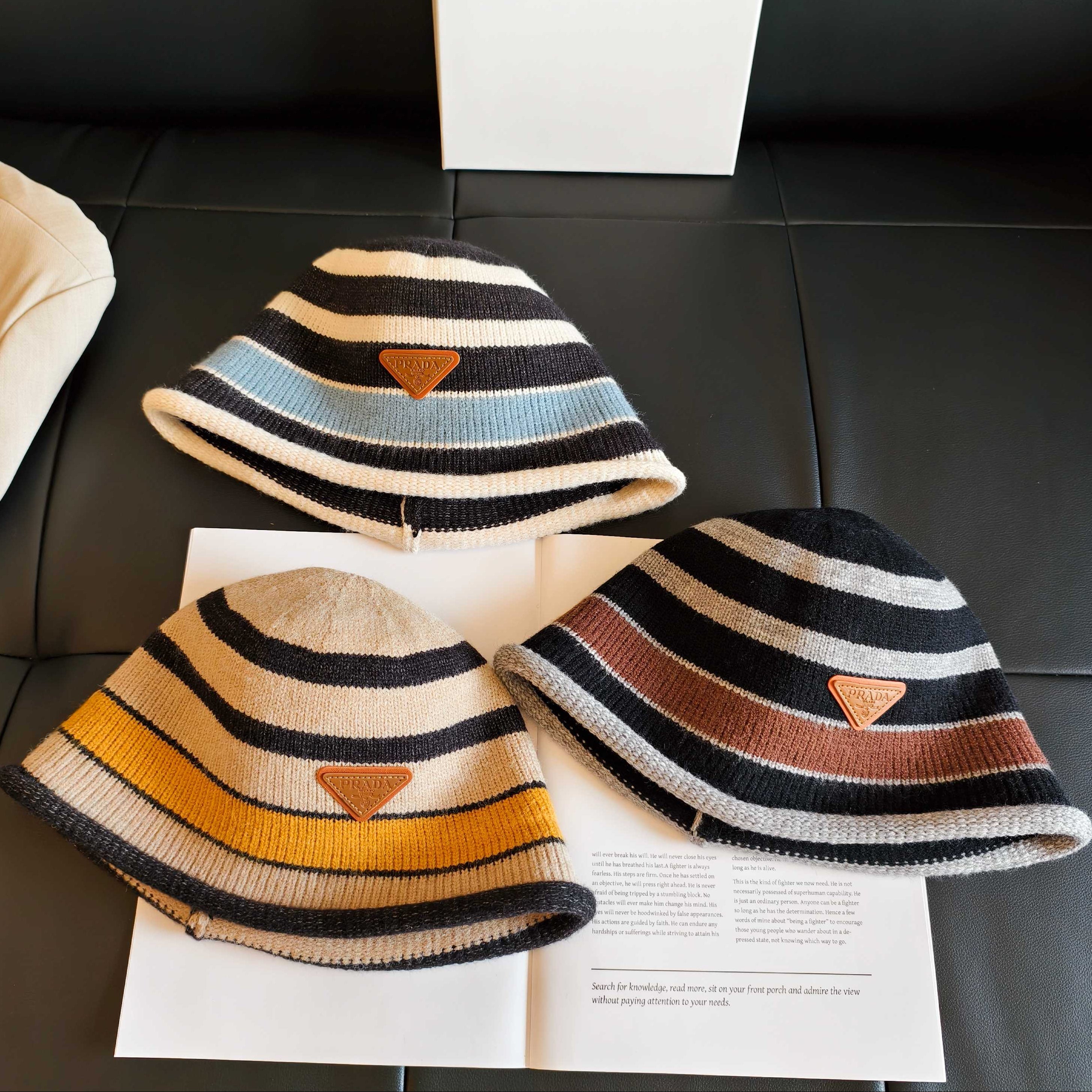 Prada Knit Bucket Hat 454084