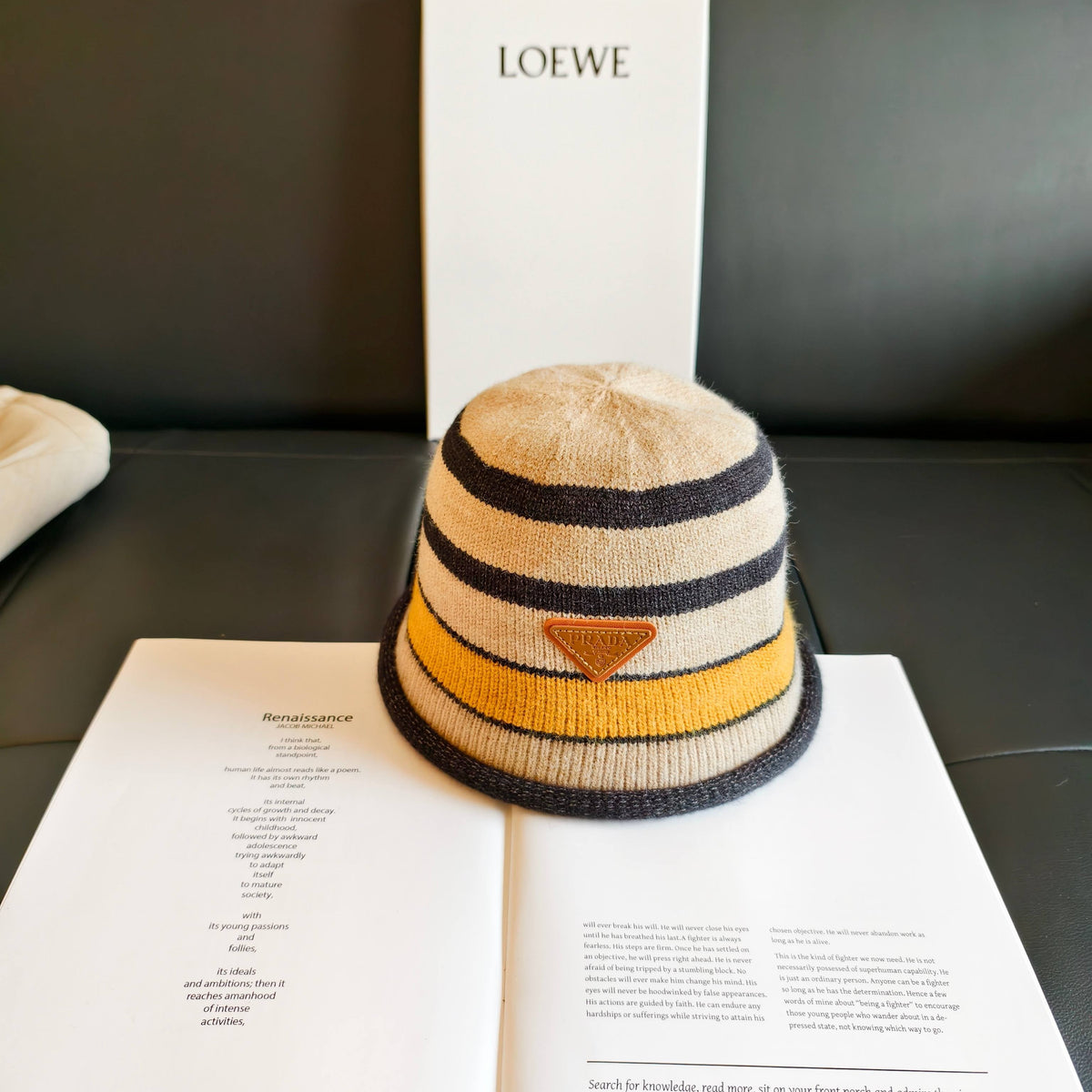 Prada Knit Bucket Hat 454084