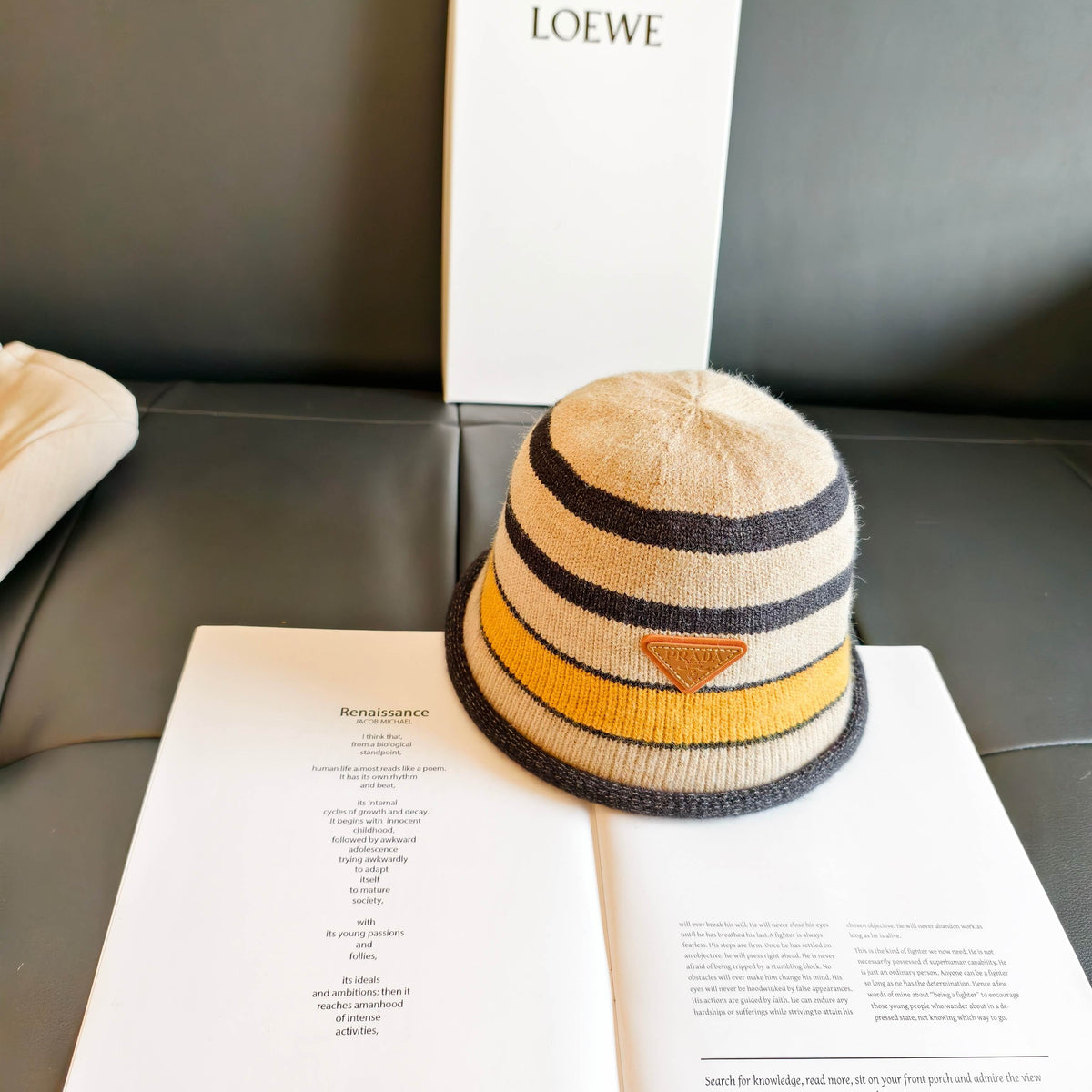 Prada Knit Bucket Hat 454084