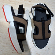 HM Men's Gate Sandal Brown Calfskin Suede 655428