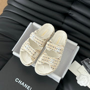 Mule Sandals Sheepskin  Beige Cream