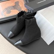CC 25 Mary Jane boots black canvas 458773