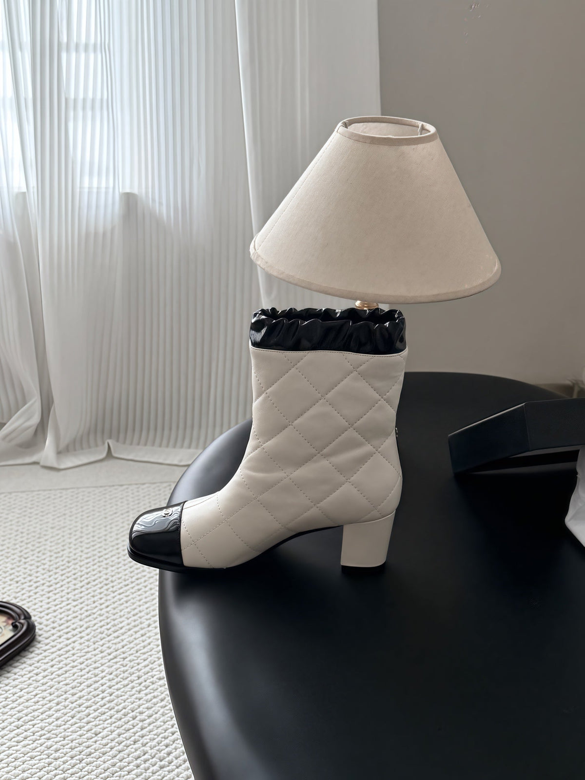Chanel 2026 Quilted Ankle Boots 60mm Suede Leather 127989